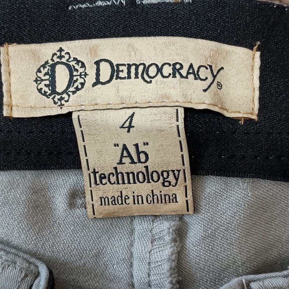 Democracy Gray/Taupe "Ab" Technology Skinny Jeans Size 4 - Picture 4 of 6
